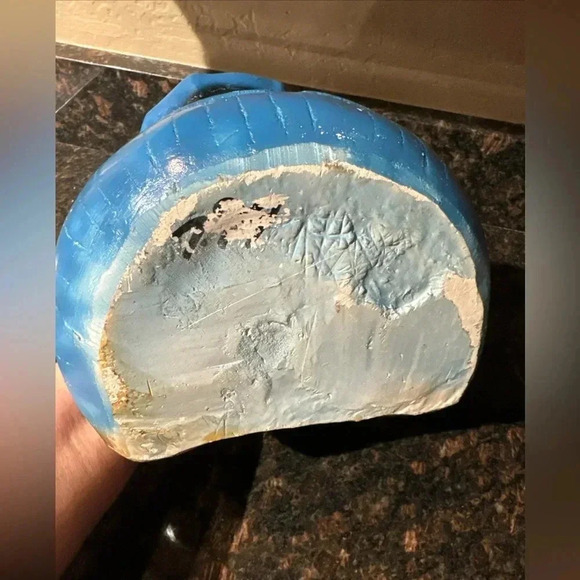 VINTAGE Ceramic Police Bear Coin Piggy Bank 60’s 70’s Collectible Nursery Decor - Picture 11 of 16